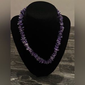 Purple Shell Necklace Nautical Beach Vacation